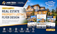 design real estate property listing flyer