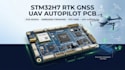 design custom stm32h7 rtk gnss drone autopilot pcb, uav flight controller
