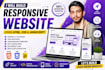 bulid modren responive website HTML CSS javascript