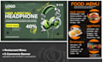 design ecommerce banner design and restaurant menu design