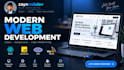 develop a modern responsive react website