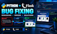 fix python flask bugs errors and issues in your web app
