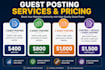 high quality guest posting and link building