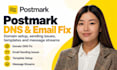 fix postmark domain dns postmark email sending issue template message stream