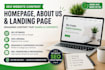 write SEO website content homepage about us and landing page