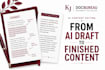 professionally edit and refine your ai generated content