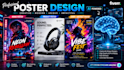create eye catching poster design using ai and canva and photoshop