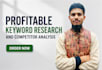 do profitable SEO keyword research and competitor analysis
