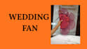 wedding fan and wedding program fan wedding booklet