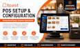 set up toast pos restaurant menu and pos system