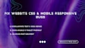 fix HTML CSS mobile layout and responsive bugs on your website