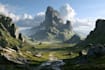 do fantasy landscape illustrations