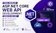 develop asp dot net core web API using c sharp and dot net