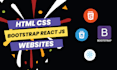create a responsive HTML CSS bootstrap website