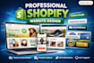 clone or copy shopify store and create a professional shopify website