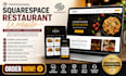 squarespace restaurant website restaurant website food website online ordering