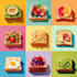 create creative food pop art illustrations