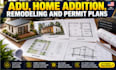 create structural calculations adu, home addition, remodeling and permit plan