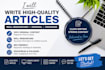 write high quality articles