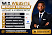 design redesign wix website hotmart webflow website setup