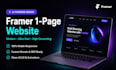 design a modern 1 page website using ai and framer