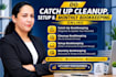 provide quickbooks setup bookkeeping cleanup and catch up