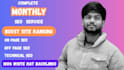 provide monthly seo service, best on and off page package