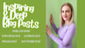 write inspiring blog posts on deep and spiritual topics