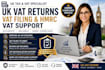 prepare and file UK vat returns and provide hmrc vat support