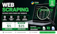 do python web scraping, data scraping, and web data mining