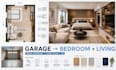 convert your garage into a bedroom layout, living room layout, kitchen layout