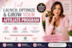 launch and optimize your affiliate program on awin, impact, cj, or jvzoo