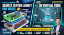 create 3d data center layout bim model and 3d virtual tour