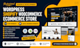build wordpress shopify woocommerce  eccomerce store gym local business website
