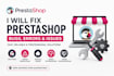 fix prestashop bug error resolution theme customization speed optimization