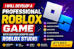 develop a professional roblox game with roblox studio and custom scripts