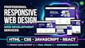 create a responsive modern website using HTML CSS javascript