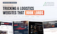 create logistics, trucking, dispatch, freight, cargo and moving company website