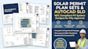 design solar permit plan sets, autocad sld, and nec compliant pv systems