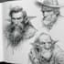 sketch fantasy character concept art
