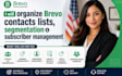 organize brevo email contact lists segmentation subscriber management
