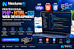 develop a professional PHP HTML CSS website