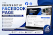 create and setup facebook page