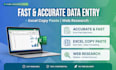 do fast and accurate data entry, excel, copy paste
