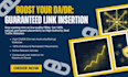 boost your sites dr by link insertion