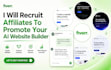 recruit affiliates to promote your ai website builder