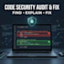 audit and fix security vulnerabilities in your code