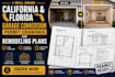 draw california and florida garage conversion permit drawings, remodeling plans
