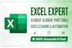 do excel vlookup, xlookup, pivot table and data cleaning