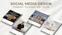 design instagram, facebook post and social media ad creative